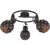 JODIE Strahler schwarz 54029-3, D/H: 26 x 29 cm, Metall, Glas