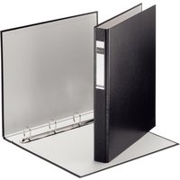 LEITZ Ringbuch Standard, DIN A4 Überbreite, schwarz, 4 D-Ring