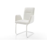 Freischwinger Vinja-Flex Bouclé Soft Beige Freischwinger flach Weiß