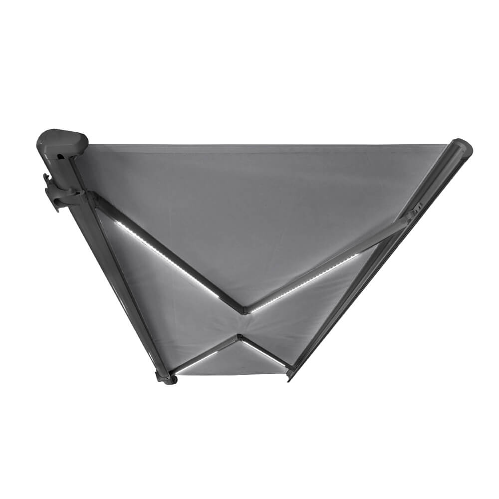 LED Vollkassettenmarkise elektrisch ELOS - 395 x 300 cm Anthrazit – Bild 4