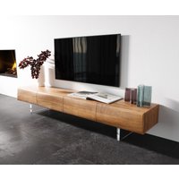 Lowboard New Live-Edge 200 cm Akazie Natur 4 Türen Acrylfuß – Bild 2