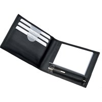 Alassio Notizblock-Etui, GUBBIO, aus Nappa-Leder, schwarz – Bild 2