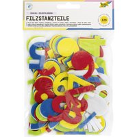 folia Bastelfilz-Stanzteile, Zahlen, selbstklebend – Bild 2