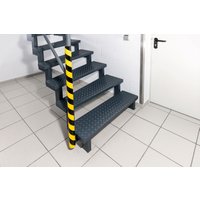 DURABLE Rohrschutzprofil P30, Länge: 1 m, schwarz/gelb