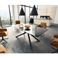 DELIFE Edge Esstisch 200x100 Schwarz – Bild 2