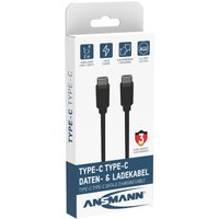 ANSMANN Daten- & Ladekabel, USB-C - USB-C Stecker, 2,0 m – Bild 2