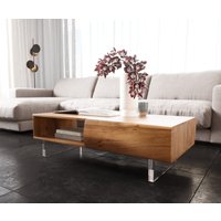 DELIFE New Live-Edge Couchtisch