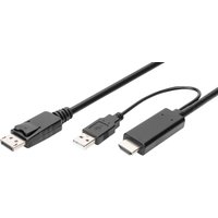 DIGITUS 4K HDMI Adapterkabel - HDMI auf DisplayPort, 2,0 m – Bild 2