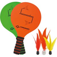 SCHILDKRÖT Jazzminton-Set, orange / grün