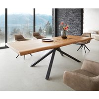 DELIFE Edge Esstisch Akazie Schwarz