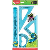 Maped Geometrie-Set Twist, n Flex, 4-teilig, farbig sortiert