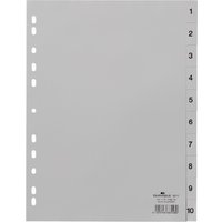 DURABLE Kunststoff-Register, Zahlen, A4, 10-teilig, 1 - 10