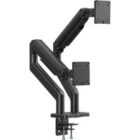 DIGITUS Doppel-Monitorhalterung, Tragkraft: 2x20 kg, schwarz