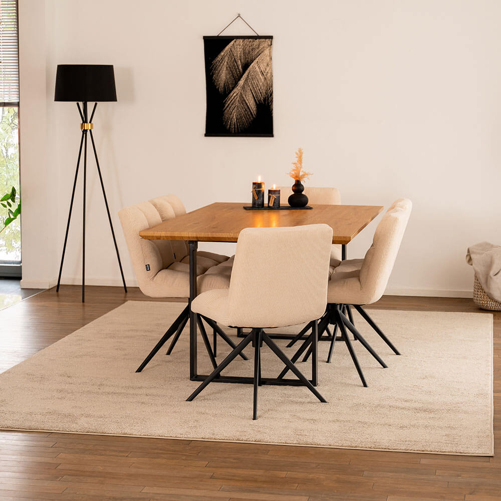 Home Deluxe 4058166271464 Esstisch Light Oak – Bild 3