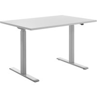 Topstar Sitz-/Steh-Schreibtisch, (B)1.200 mm, grau/grau – Bild 2