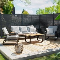 Gartenlounge Aluminium MARABA - Für 5 Personen – Bild 2