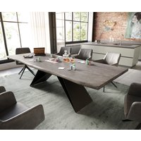 DELIFE Edge Esstisch Akazie Schwarz