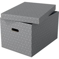 Esselte Aufbewahrungsbox Home L, 3er Set, grau – Bild 2