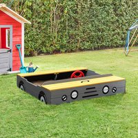 Sandkasten aus Holz KIDDY - Hellgrau – Bild 2