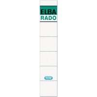 ELBA Ordnerrücken-Etiketten, ELBA RADO, - kurz/schmal, weiß