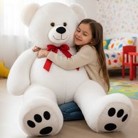 monzana® Plüschtier Teddybär XXL Weiß 150cm