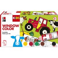 Marabu KiDS Window Color-Set, BAUERNHOF, 6 x 80 ml
