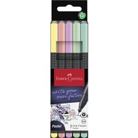FABER-CASTELL Fineliner GRIP FINEPEN Pastell, 5er Etui – Bild 2