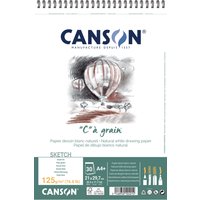 CANSON Zeichenpapier-Spiralblock, C, à grain, A3, 180 g/qm