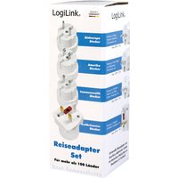 LogiLink Reise-Adapter-Set (EU/UK/US), weiß – Bild 2