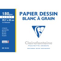 Clairefontaine Zeichenpapier, Blanc à Grain, 297 x 420 mm