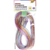 folia Scoubidou Flechtschnüre, Metallic Mix, Länge: 1 m