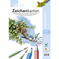 folia Zeichenkarton, DIN A4, 120 g/qm, weiß