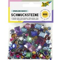 folia Schmucksteine, sortiert eckig und rund, sortiert – Bild 2