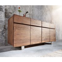 Sideboard Live-Edge 172 cm Akazie Braun 4 Türen 4 Schübe