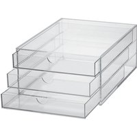 MAUL Acryl-Schubladenbox, DIN A4, 3 Schubladen, glasklar