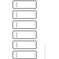 LEITZ Ordnerrücken-Etikett, 36 x 111 mm, kurz, schmal, grau – Bild 1