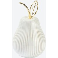 Deko-Birne mit goldfarbenem Stiel, ca. 14x8,5x8,5 cm