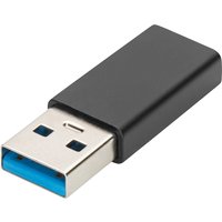 DIGITUS USB Type-C Adapter, USB A - USB-C, schwarz – Bild 2
