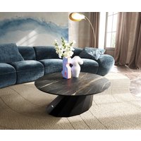 DELIFE Edge Couchtisch Rund Keramik
