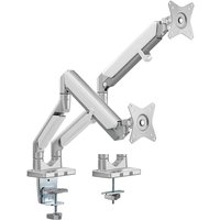LogiLink Doppel-Monitorarm, Armlänge: 506 mm, silber