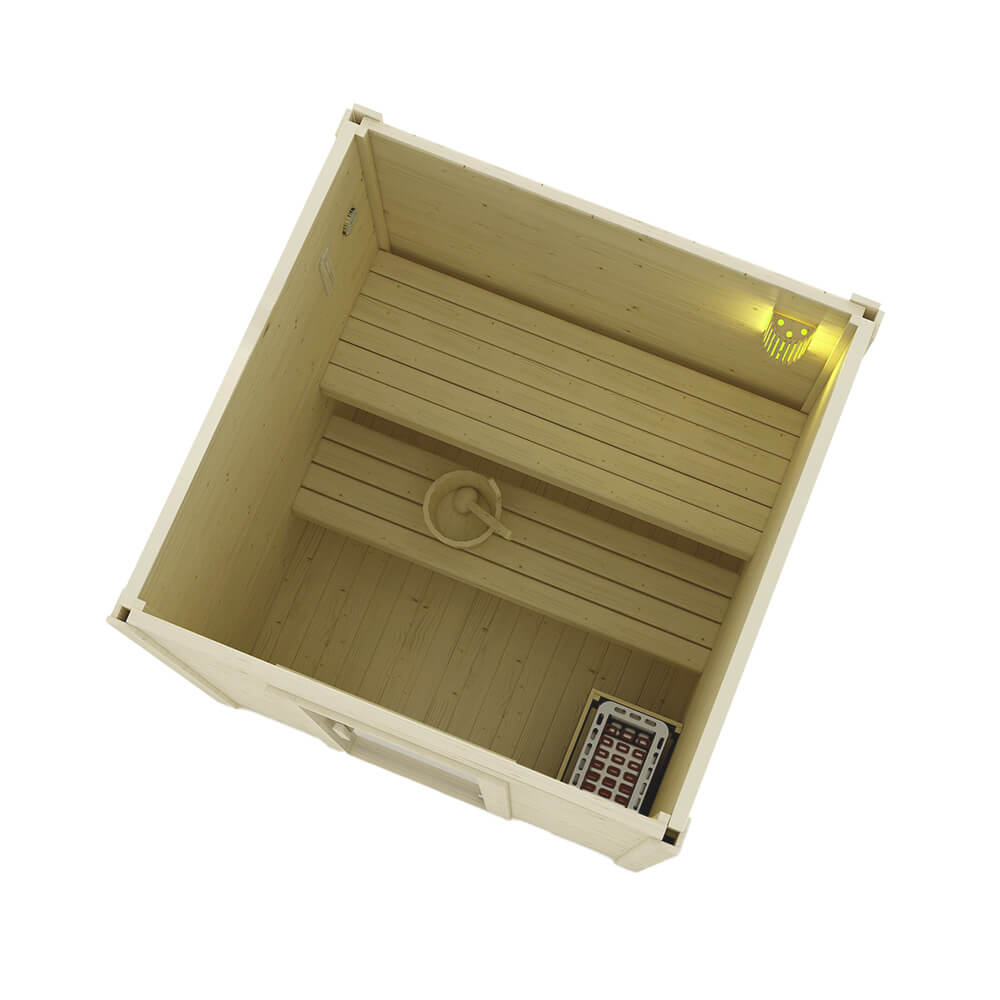 Saunahaus Outdoor TALO M - 191 x 157 cm für 2 Personen – Bild 5
