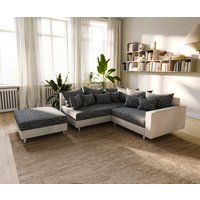 DELIFE Clovis Ecksofa Schwarz Links – Bild 2