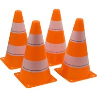 SCHILDKRÖT Pylonen, 4er Set, orange / weiß