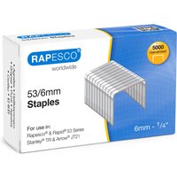 RAPESCO Heftklammern 53/8, verzinkt, 2.000 Stück