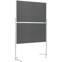 magnetoplan Moderationstafel, (B)1.200 x (H)1.500 mm, grau