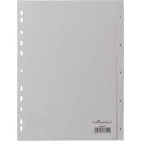 DURABLE Kunststoff-Register, Zahlen, A4, 5-teilig, 1 - 5