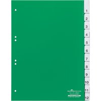 DURABLE Kunststoff-Register, PP, Stärke: 0,12 mm, 12-teilig