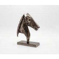 Figur Cavallo B31 x T11 x H37 cm Aluminium Mokka Bronze Handgemacht