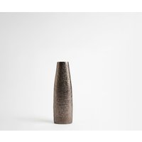 Vase Conico B13 x T7 x H35 cm Aluminium Mokka Bronze Gegossen