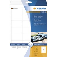 HERMA Hochglanz-Etiketten SPECIAL, 96,0 x 139,7 mm, weiß – Bild 2